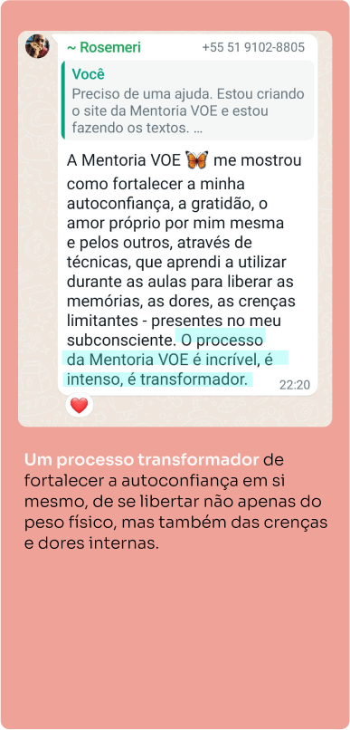 Depoimento 5 Mentoria Voe